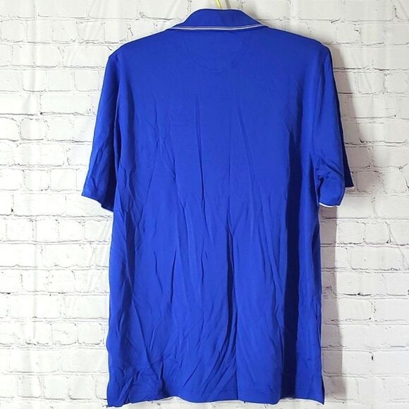 NWOT Greg Norman Freedom Micro Pique Stretch Golf Polo Maritime Blue Size Small - Picture 8 of 11